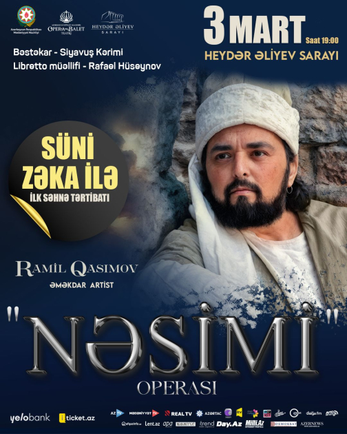 "Nəsimi" operası ilk dəfə süni zəka ilə təqdim olunacaq