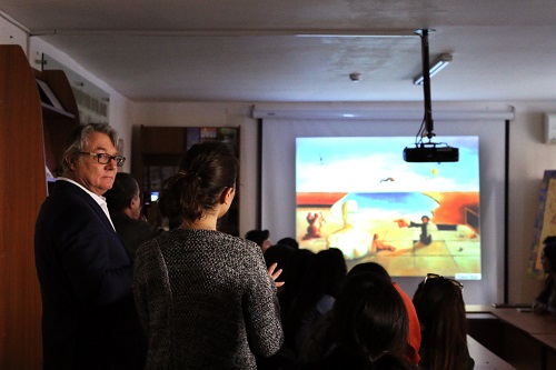 Amerikalı məhşur  rəssam ADMİU-da