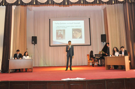 ADU-da görkəmli bəstəkar Tofiq Quliyev anılıb ADU-da görkəmli bəstəkar Tofiq Quliyev anılıb