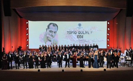 Tofiq Quliyevin 100 illik yubiley gecəsi keçirilib
