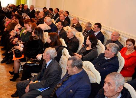 Əliağa Kürçaylının 90 illiyi Yazıçılar Birliyində qeyd edilib