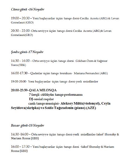 II Bakı Tanqo Festivalı olacaq