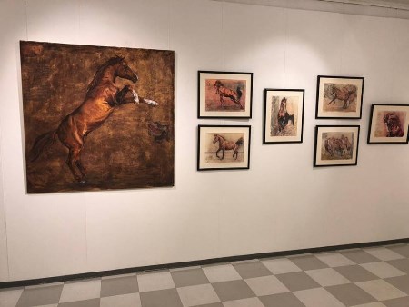 “Qarabağ atları” rəsm sərgisi keçirilib