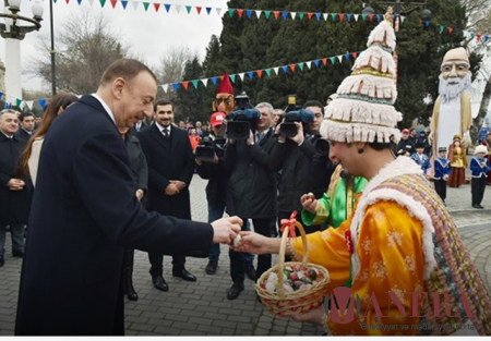 Prezident  Novruz şənliyində...