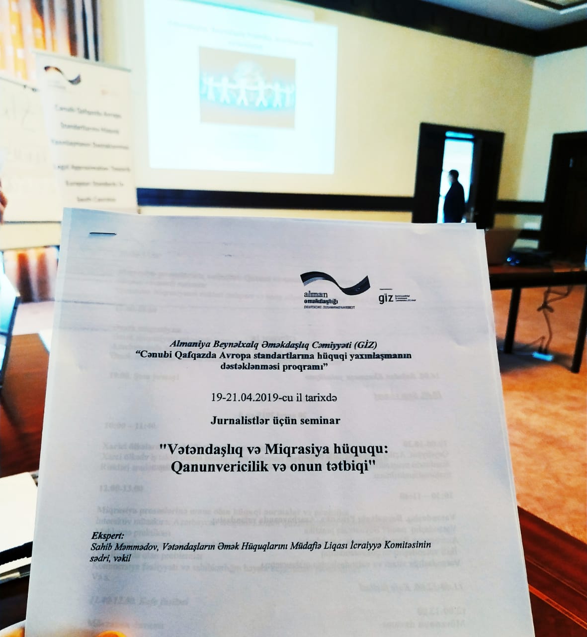 GİZ jurnalistlər üçün Vətəndaşlıq və Miqrasiya mövzusunda seminar keçirir GİZ jurnalistlər üçün Vətəndaşlıq və Miqrasiya mövzusunda seminar keçirir