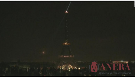 Eyfel qülləsi qaranlığa büründü