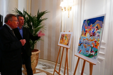 Parisdə azərbaycanlı rəssamın sərgisi açılıb