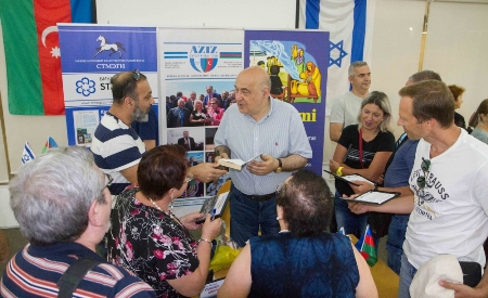 İsraildə Azərbaycan Xalq yazıçısı ilə görüş