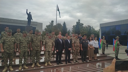 "Hərbiyyə -101” hərbi vətənpərvərlik düşərgəsinə start verilib - FOTOLAR