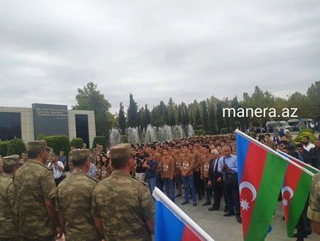 "Hərbiyyə -101” hərbi vətənpərvərlik düşərgəsinə start verilib - FOTOLAR