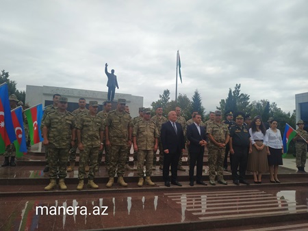 "Hərbiyyə -101” hərbi vətənpərvərlik düşərgəsinə start verilib - FOTOLAR