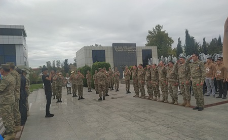 "Hərbiyyə -101” hərbi vətənpərvərlik düşərgəsinə start verilib - FOTOLAR