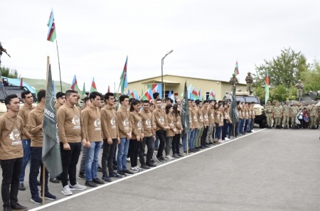"Hərbiyyə -101” hərbi vətənpərvərlik düşərgəsinə start verilib - FOTOLAR