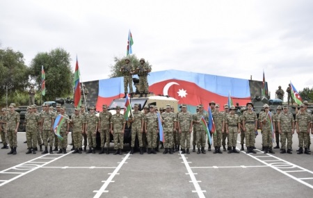 "Hərbiyyə -101” hərbi vətənpərvərlik düşərgəsinə start verilib - FOTOLAR