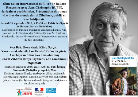 Fransız yazıçısının Bakıda imza günü olacaq