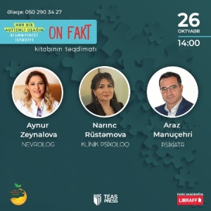 Autizmli uşaqlara aid kitabın təqdimatı olacaq Autizmli uşaqlara aid kitabın təqdimatı olacaq