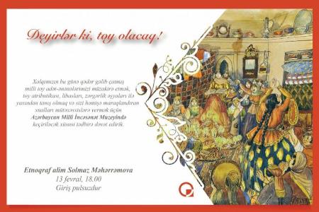 Milli adət-ənənələrimizə dair tədbir keçiriləcək