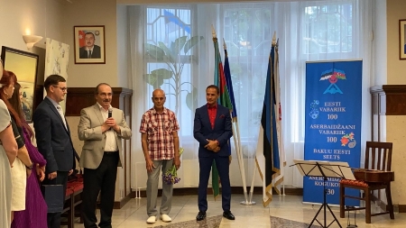 Estoniyada yaşayan azərbaycanlı rəssamın yubileyi qeyd edilib
