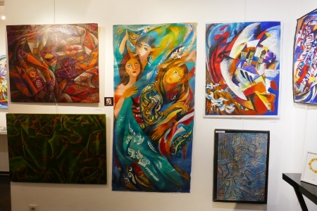 Parisdə azərbaycanlı rəssamların sərgisi açılıb - Fotolar Parisdə azərbaycanlı rəssamların sərgisi açılıb - Fotolar