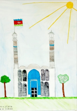 Misirdə azərbaycanlı uşaqların rəsm sərgisi keçirilib