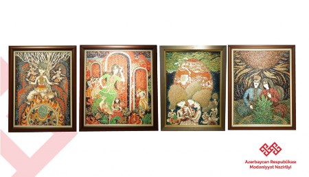 Xalq rəssamının Novruzla bağlı sərgisi açılıb - Fotolar