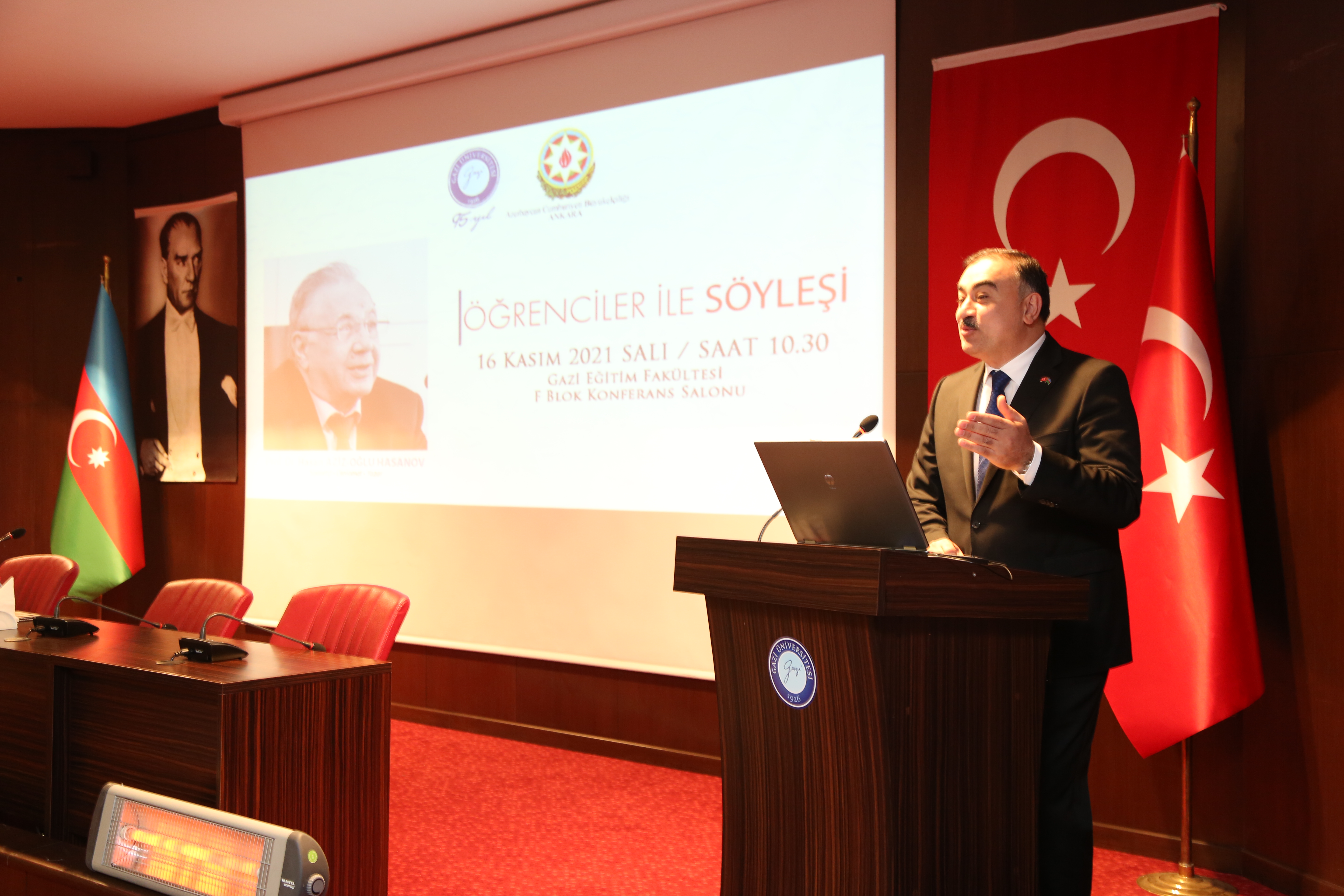 Türkiyənin Qazi Universitetində azərbaycanlı alimlə görüş keçirildi - FOTOLAR Türkiyənin Qazi Universitetində azərbaycanlı alimlə görüş keçirildi - FOTOLAR