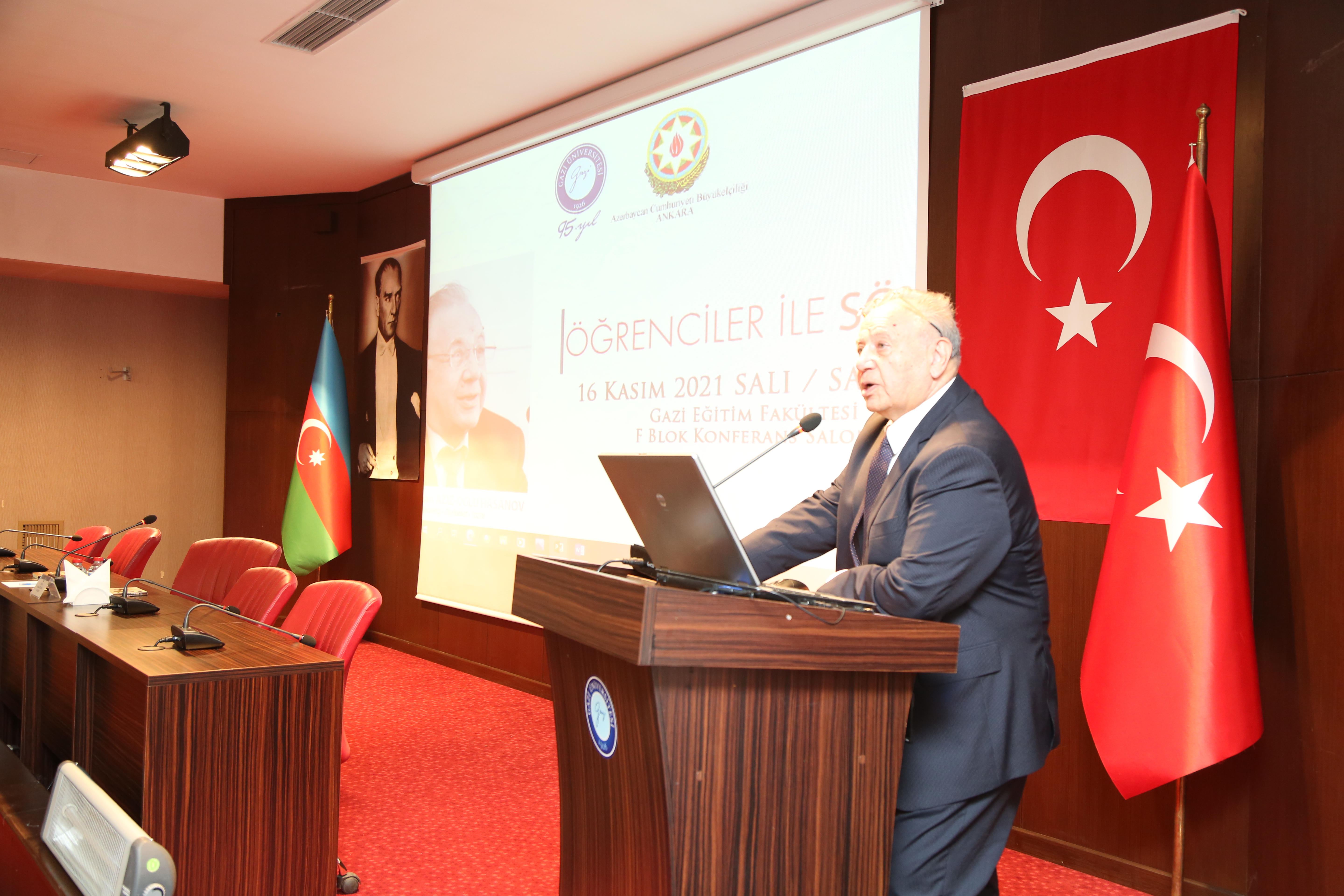 Türkiyənin Qazi Universitetində azərbaycanlı alimlə görüş keçirildi - FOTOLAR Türkiyənin Qazi Universitetində azərbaycanlı alimlə görüş keçirildi - FOTOLAR