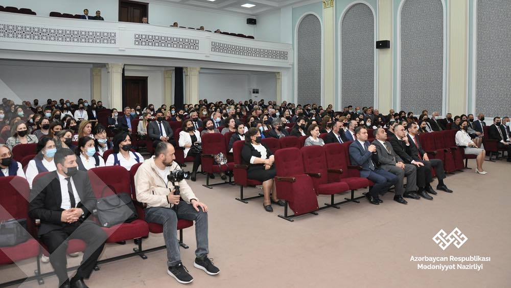 Xaçmazda mədəniyyət işçiləri ilə görüş - FOTO