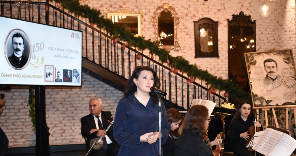 Ömər Faiq Nemanzadənin 150 illiyinə həsr olunan ədəbi-bədii gecə keçirilib