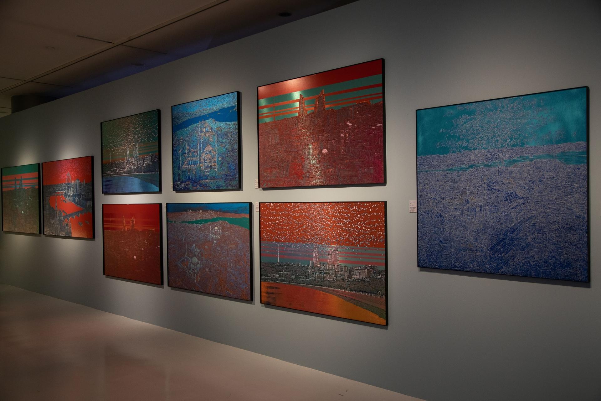 Bakıda tanınmış türk rəssamın sərgisi açılıb - Fotolar