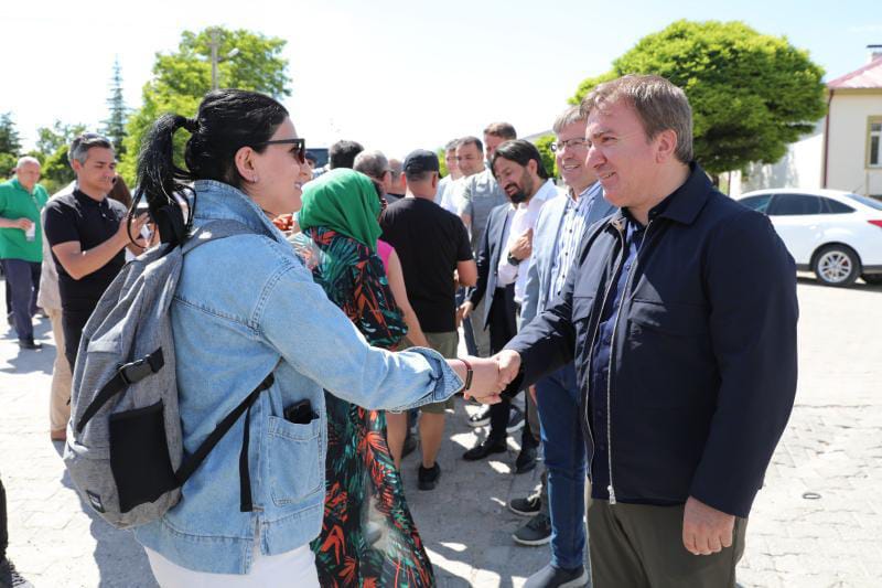 Jurnalistlər Aksarayda bir araya gəldilər- Fotolar