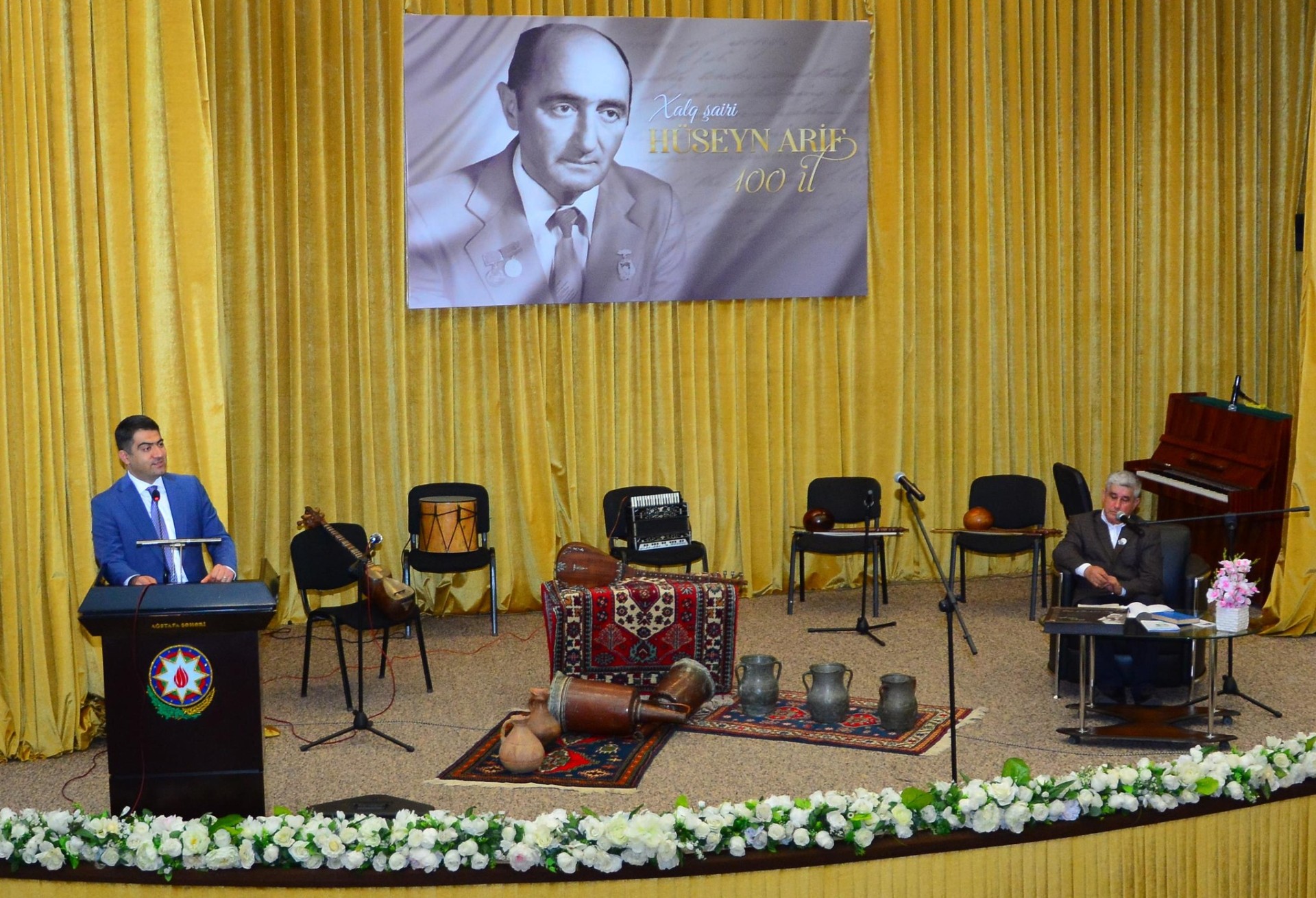 Ağstafada Hüseyn Arifin 100 illik yubileyi keçirildi - Fotolar