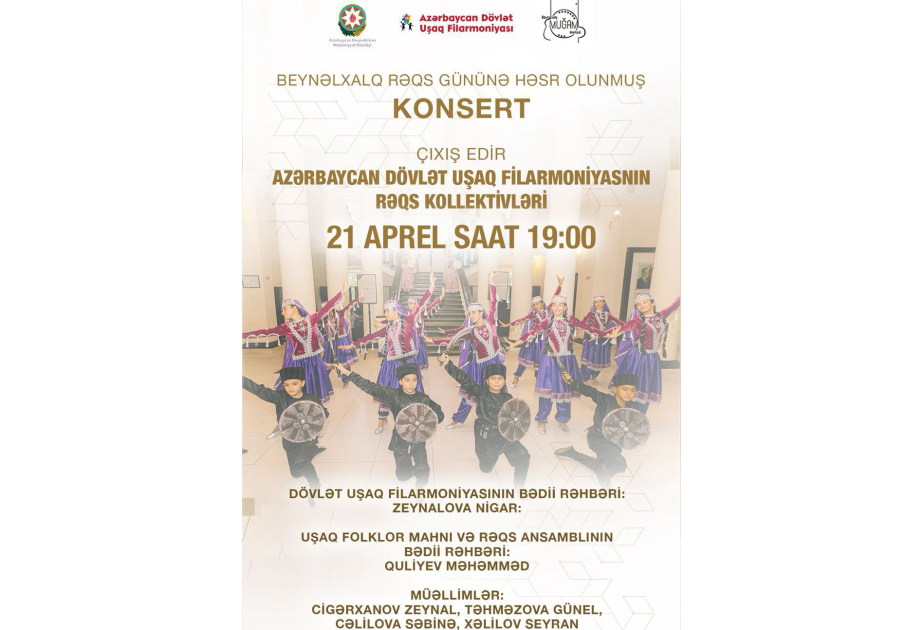 Beynəlxalq Rəqs Gününə həsr olunan konsert təşkil ediləcək