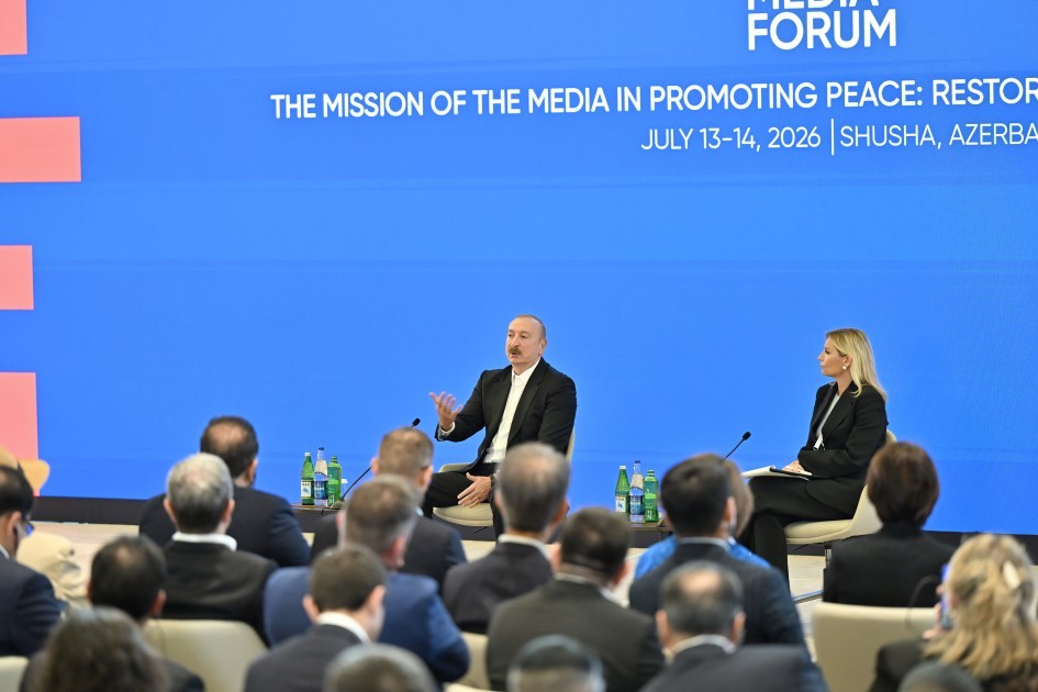 Prezident İlham Əliyev IV Şuşa Qlobal Media Forumunun açılışında iştirak edib