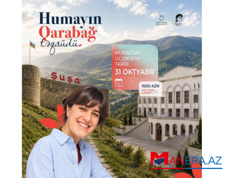 Qarabağ Universitetində təhsil alanlara 1000 manat təqaüd veriləcək