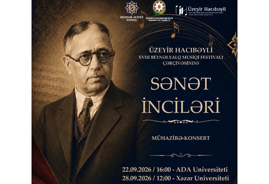 "Sənət inciləri" layihəsi Üzeyir Hacıbəyli festivalı çərçivəsində təqdim olunacaq