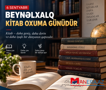 6 sentyabr – Beynəlxalq Kitab Oxuma Günüdür